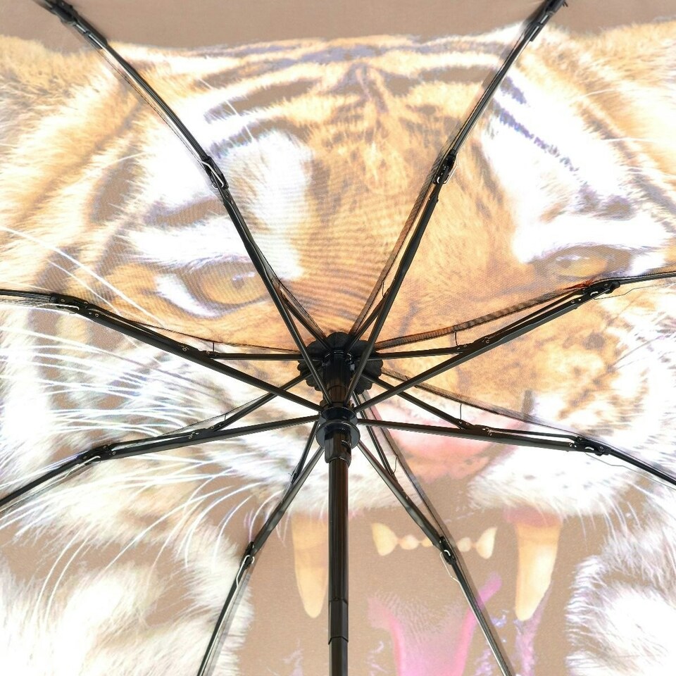 image 1 of Everyday Folding Umbrella Automatic Opening Reverse Tiger Multi