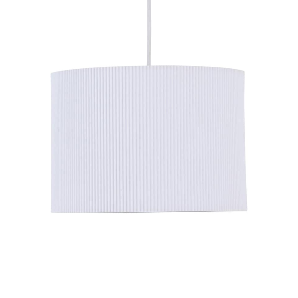 image 1 of Set of 2 White Pleated 30cm Pendant Lightshades White