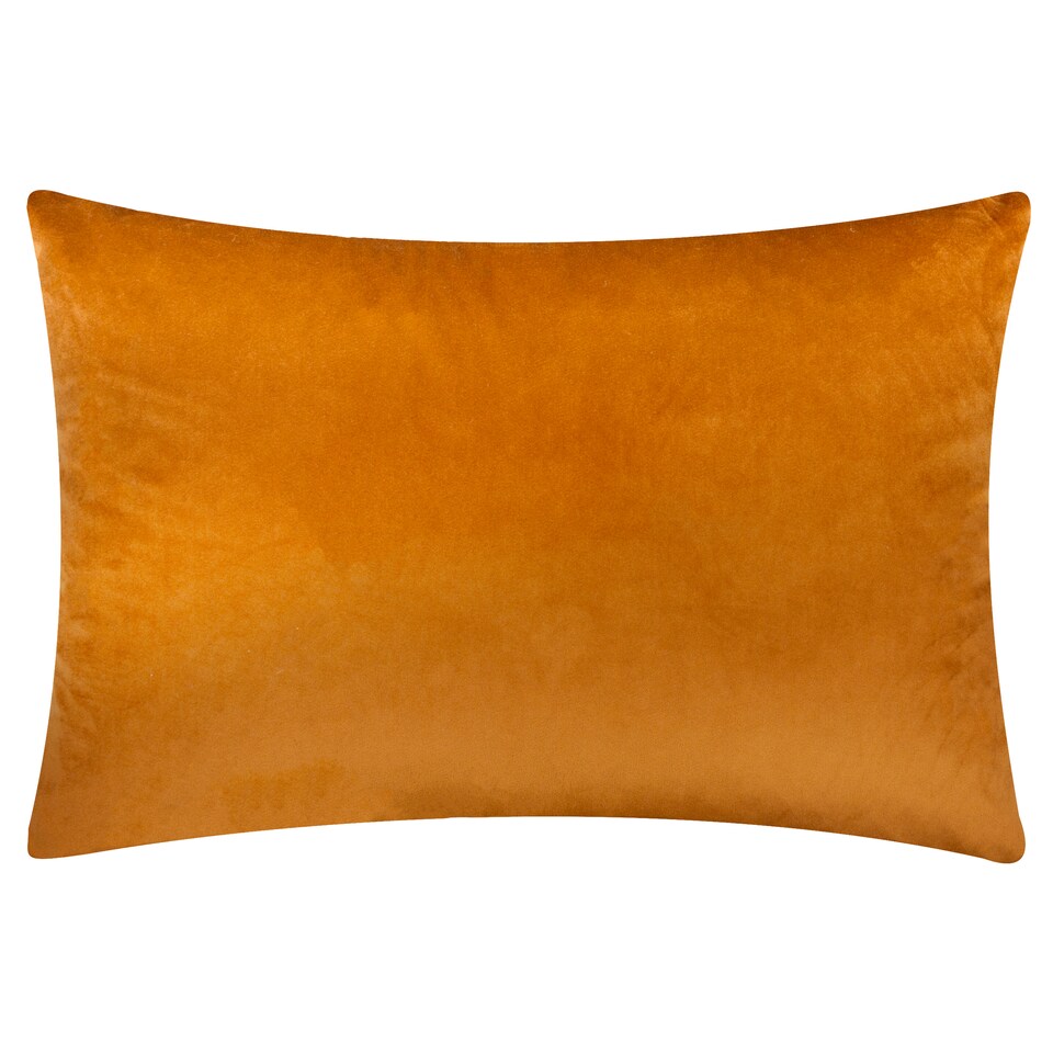 image 1 of Furn Metro Abstract Velvet Jacquard Cushion | Orange | Ginger