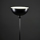 image 1 of ValueLights Matte Black Uplighter Floor Lamp Bowl Shaped Shade Black
