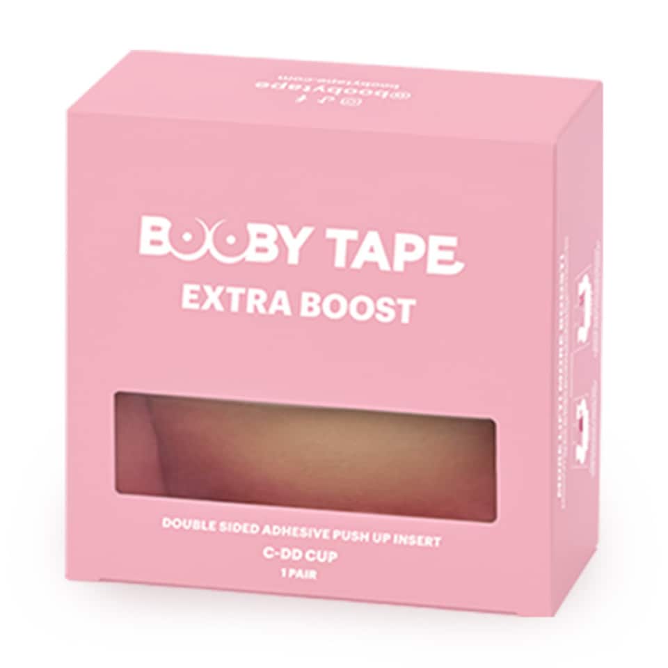 image 1 of Booby Tape C-DD Breast Cup Extra Boost, Double Sided Adhesive Push Up Inserts for Fuller Bust, Provides All-Day Support and Comfortable Wear, Waterproof and Reusable, Lifts Up to 2 Cup Sizes