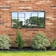 image 3 of Kirkby Metal Large Open Window Garden Wall Mirror 39" X 29" (100CM X 73CM) N/A