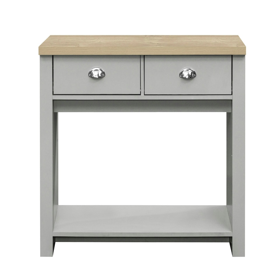 image 1 of Highgate 2 Drawer Console Table Grey