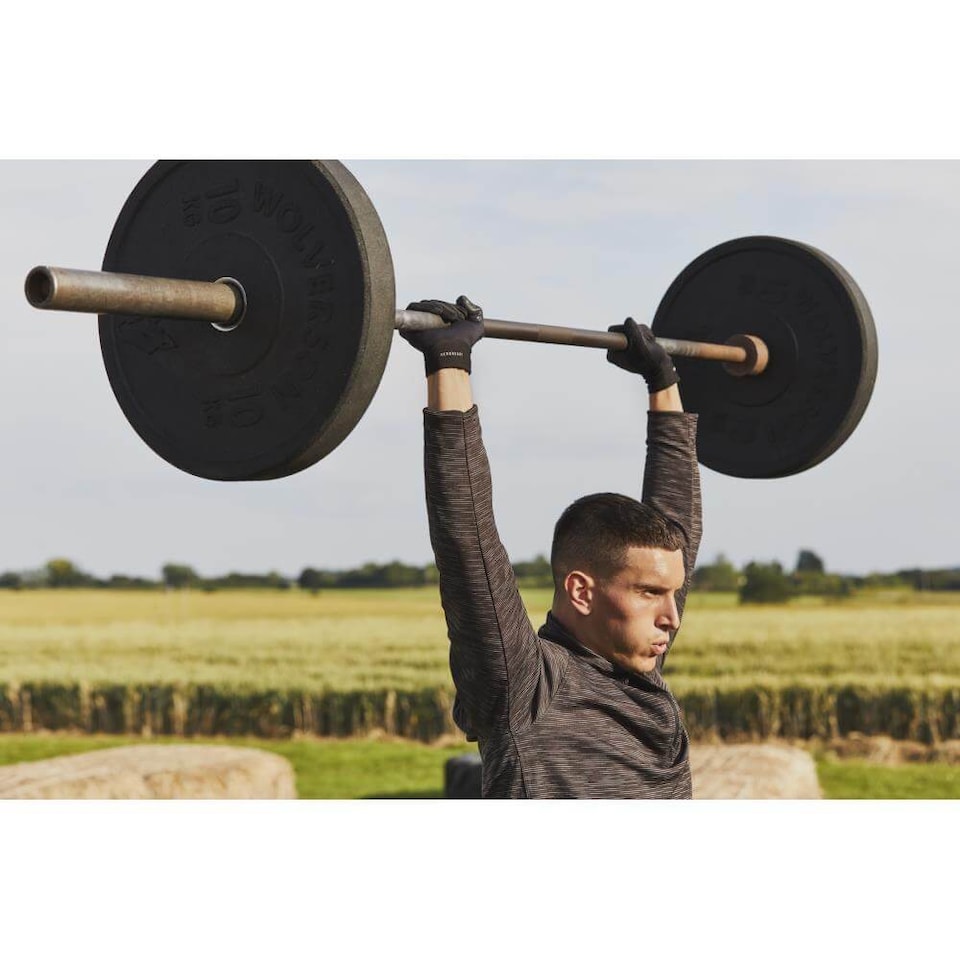 image 1 of Adidas Essential Full-Finger Weightlifting Gloves - Black | Black | Black | L