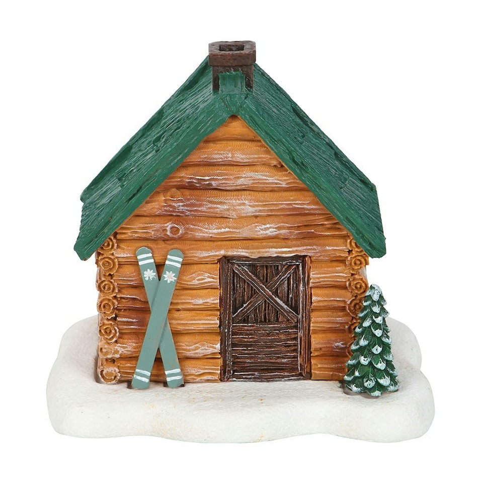 image 1 of Cabin Ski Chalet Incense Cone Holder Multi | Multi