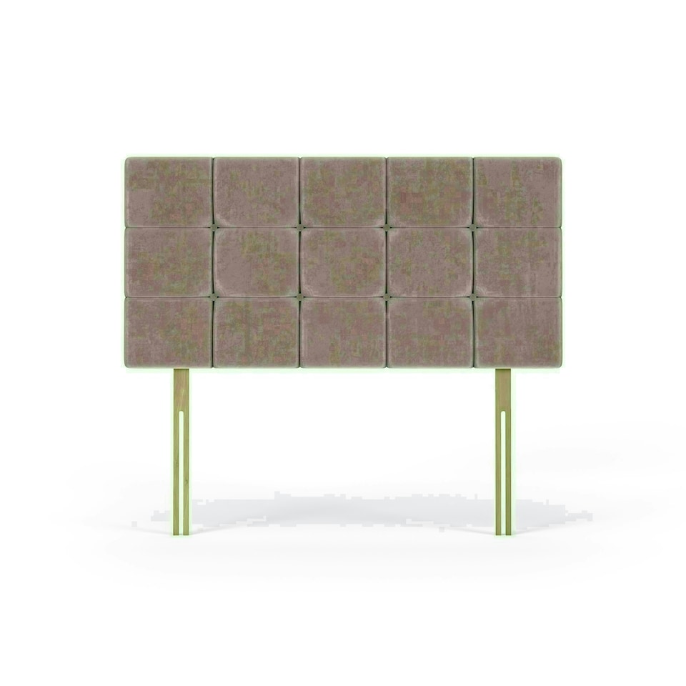 Pearl Mink Naples Velvet Headboard Super King N/A