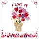 image 2 of Valentine's Day Card Boofle Holding Balloons