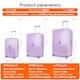 image 5 of 2 Piece Suitcase Set: Vanity Case & Cabin with Cupholder, TSA Lock | Purple | Mauve Lilac