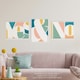 image 2 of Set of 3 Symbol Words Yes No Pastel Colour Modern Home Decor Wall Art Prints 12x16 Inch