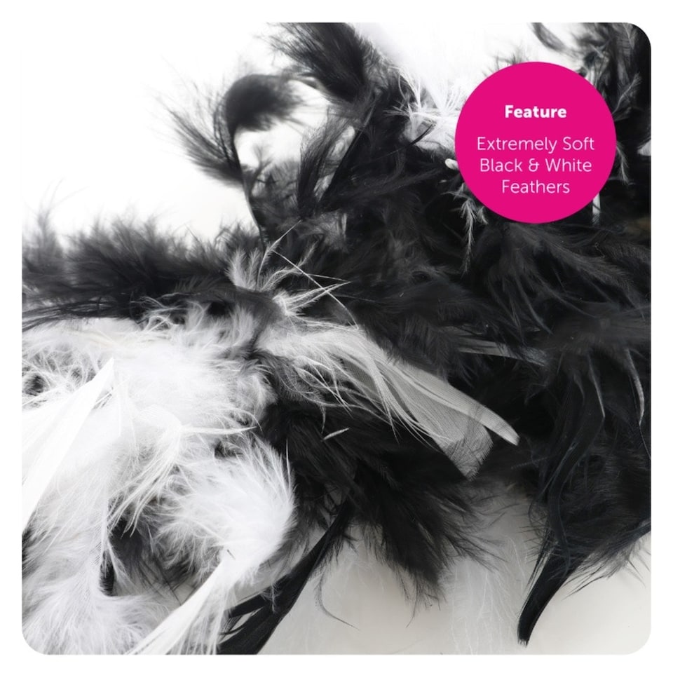 image 1 of Evil Dog Lady Accessory Set - Wig, Gloves, Boa & Fake Cigarettes Black | One Size