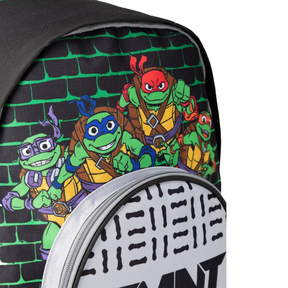 image 1 of Teenage Mutant Ninja Turtles Childrens/Kids Front Pocket Backpack | Black | Black | 1