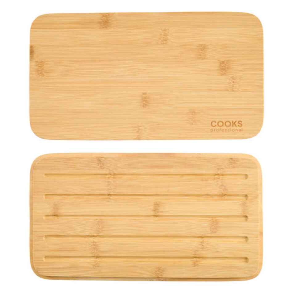 image 1 of Cooks Professional Diamond Pattern Bread Bin with Linen Bag & Bamboo Cutting Board Lid | Pink | Pink | 1