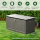 image 4 of VonHaus Garden Storage Box 190L Weatherproof with Lockable Lid Grey