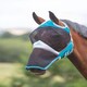 image 1 of Shires Fine Mesh Fly Mask With Ear Hole & Nose Blue | Size: Full
Colour: Teal