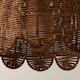 image 6 of ValueLights Bella Rattan Bunny Ceiling Pendant Lamp Shade | Brown