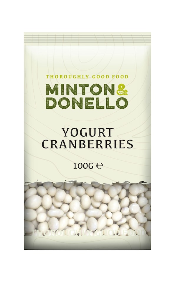 image 1 of Minton & Donello Yogurt Coated Cranberries 6 x 100g | Multi