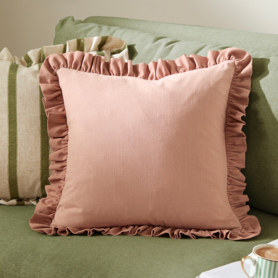 image 1 of Wylder Effie Cotton Ruffle Cushion