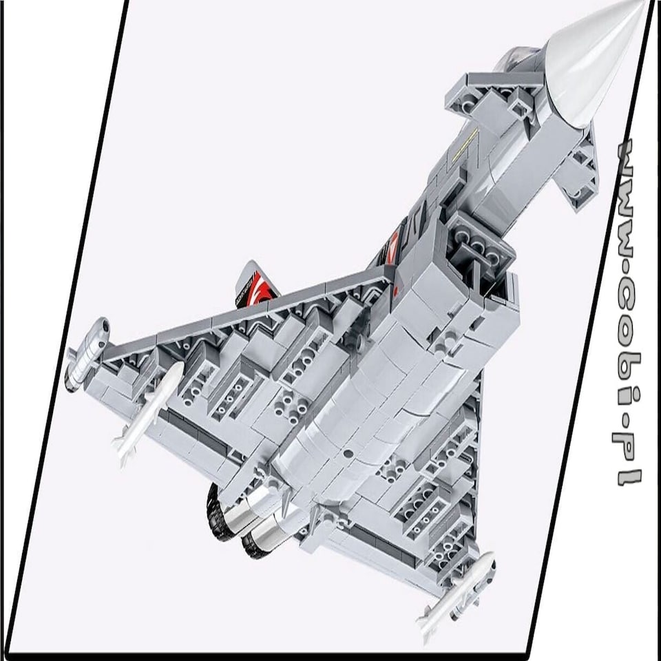 image 1 of Eurofighter Typhoon (Austria) brick plane model - COBI 5850 - 578 bricks