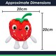 image 7 of Berry Boo Pinata Smashlings Soft Toy Cute Plushie Huggable Cuddly 20cm Red