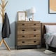 image 7 of HOMCOM Chest of Drawers, 4 Drawer Unit Storage Chest Bedroom