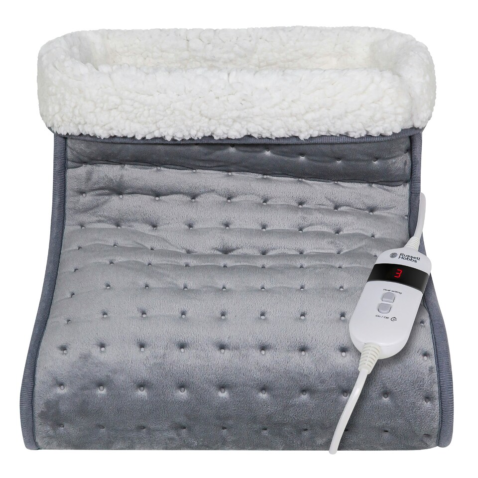 image 1 of Russell Hobbs Foot Warmer Electric Heater Grey with 3 Heat Settings & 2 Year Guarantee RHHSL1001