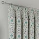 image 3 of Enhanced Living Blue Floral, 100% Blackout, Thermal Curtains with Tape Top Header (PAIR) - 45 x 54 inch (114 x 137cm)