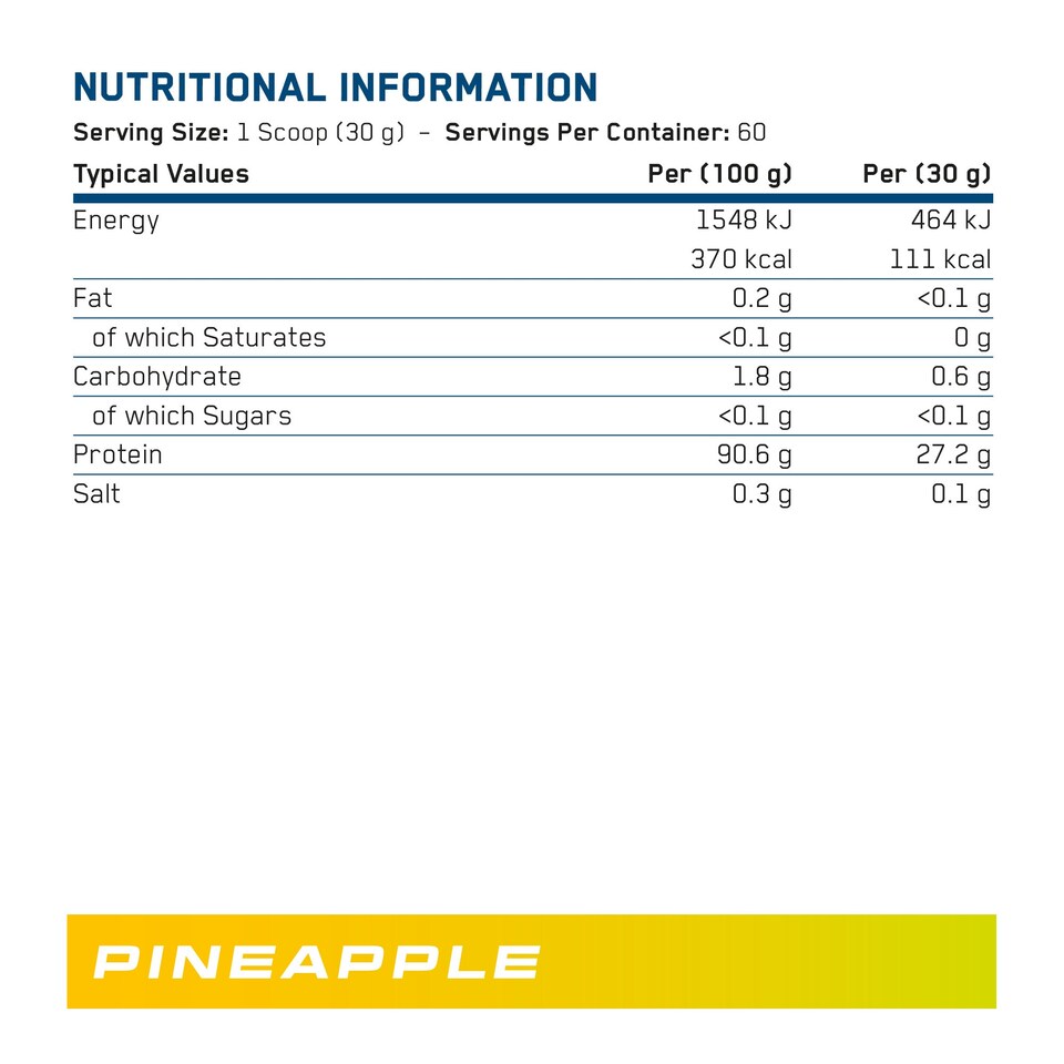 image 1 of Applied Nutrition Beef-XP Clear Protein Isolate Powder - Millions Pineapple - 60 Servings