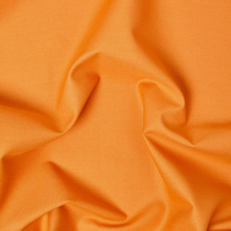 image 1 of Homescapes Pure Cotton Plain Burnt Orange Fabric 150cm Wide | Orange | 150cm(60") wide, sold per metre length