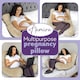 image 7 of Aamira U-Shaped Pregnancy Pillow Memory Foam Maternity Nursing Support Cushion Cream & Grey | Grey | Grey | One Size | 1