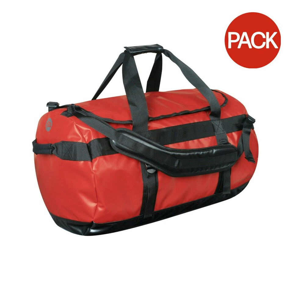image 1 of Stormtech Waterproof Gear Holdall Bag (Large) (Pack of 2) - Red/Black - One Size | Red | One Size