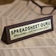image 2 of Wooden Desk Sign - Spreadsheet Guru