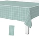 image 1 of Checkered Rectangular Tablecloth, PVC Plastic Table Cover - 137x180cm