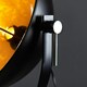 image 1 of ValueLights Retro Tripod Style Floor Lamp In Black Metal Finish With Gold Interior Shade