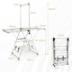 image 2 of COSTWAY Clothes Drying Rack Gullwing Style Rack