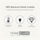 image 7 of Homescapes Thermal Blackout Grey Velvet Curtains - 46 x 72 Inches | Grey | Grey