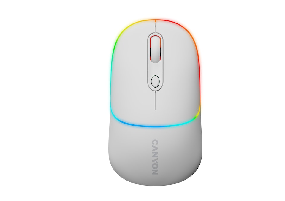 image 1 of Canyon Wireless Mouse 2In1 BT MW-22 Snow White