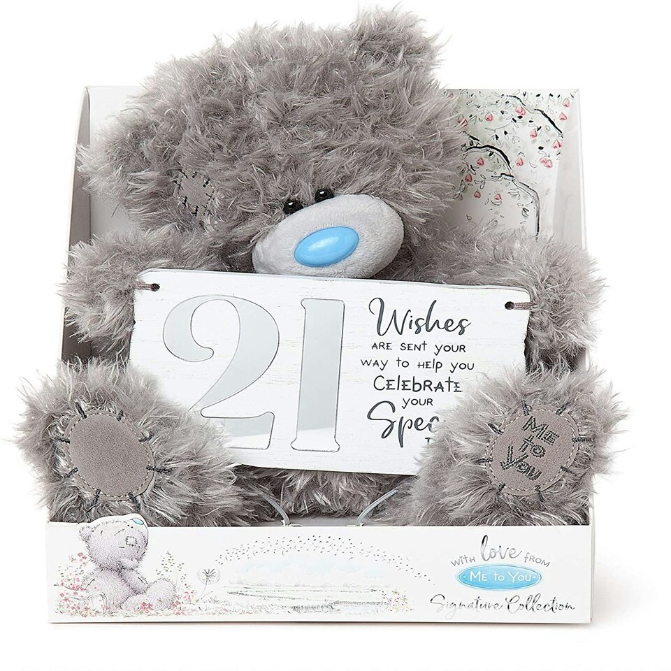image 1 of Tatty Teddy With 21st Birthday Plaque Me to You Bear