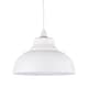 image 1 of Domed - Cream Easy Fit Metal Pendant Shade | White | Large | 1
