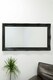 image 10 of Large Black Antique Style Salon Wall Mirror Rectangle 5Ft5 x 2Ft7 165 x 79cm | Black