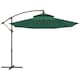 image 1 of Outsunny 2.7m Cantilever Banana Parasol Outdoor Sun Shade w/ Crank, Green
