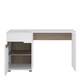 image 2 of Chelsea Bedroom Desk/Dressing Table in White with a Truffle Oak Trim