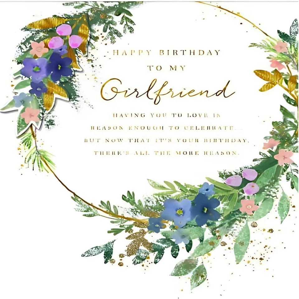image 1 of Creative and Attractive Design Girlfriend Birthday Card