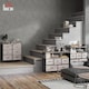 image 8 of HOMCOM Bedroom Chest of Drawers, Fabric Dresser with 6 Drawers, Storage Organiser Unit with Open Shelf and Metal Frame for Living Room, Entryway, Grey Wood Effect
