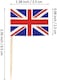 image 8 of 50 Union Jack Flag Cocktail Sticks | Multi