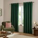 image 2 of furn. The Ultimate Velvet Blackout Eyelet Curtain Pair Emerald (W)168cmx (D)229cm | Green | Emerald | One Size