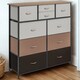image 6 of Industrial 10 Drawer Chest Storage Unit Brown