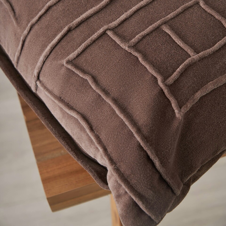 image 1 of BHS Genevieve Cushion, Taupe Brown | Taupe
