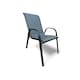 image 3 of Grey Stacking Garden Dining Chairs - 6 Chairs