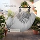 image 8 of Hanging Chair Malika, Boho Style, Load Capacity 150kg | Grey | grey | One Size | 1