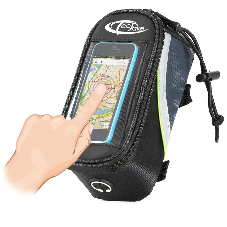 image 1 of Phone holder for bike | Black | black/grey/green | 1.3 L | 1